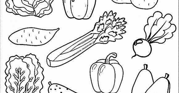 Printable Fruits and Vegetables Coloring Pages Free Coloring Pages Of Ve Able Gardens