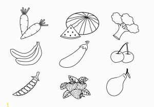 Printable Fruits and Vegetables Coloring Pages Fruit and Ve Ables Coloring Pages for Kids Printable