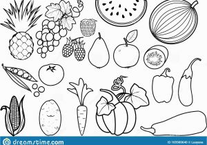 Printable Fruits and Vegetables Coloring Pages Fruits and Ve Ables Coloring Pages – Drive2vote