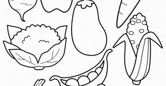 Printable Fruits and Vegetables Coloring Pages Healthy Ve Ables Coloring Page Sheet Fruit and Dairy