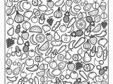 Printable Fruits and Vegetables Coloring Pages Niku Coloring Juli 2017