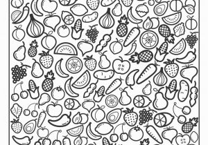 Printable Fruits and Vegetables Coloring Pages Niku Coloring Juli 2017