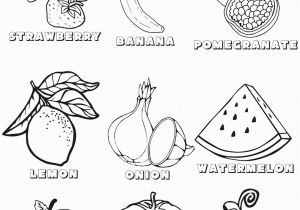 Printable Fruits and Vegetables Coloring Pages Ve Ables and Fruits Coloring Pages