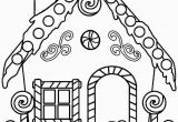 Printable Gingerbread House Coloring Pages Gingerbread House Coloring Pages