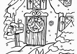 Printable Gingerbread House Coloring Pages Xmas Coloring Pages Christmas Houses with Images