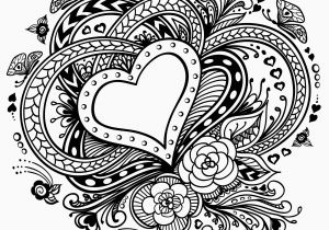 Printable Heart Design Coloring Pages Elegant butterfly Heart Coloring Pages Katesgrove
