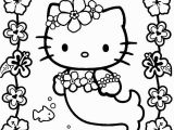 Printable Hello Kitty Mermaid Coloring Pages Hello Kitty Mermaid Kawaii Coloring Page 001