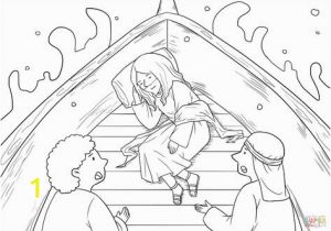 Printable Jesus Coloring Pages Jesus Calms the Storm Mark 4 35 41 Coloring Page