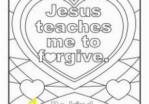 Printable Jesus Coloring Pages Jesus Teaches Me to forgive Printable Coloring Page