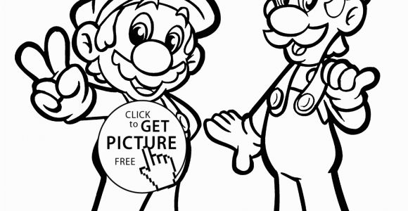 Printable Mario and Luigi Coloring Pages Mario and Luigi Coloring Pages for Kids Printable Free