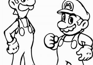 Printable Mario and Luigi Coloring Pages Super Mario and Luigi Coloring Page