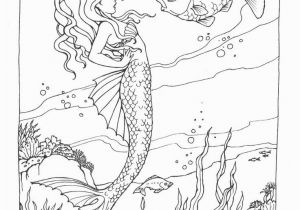 Printable Mermaid Coloring Pages for Adults Realistic Mermaid Coloring Pages for Adults Coloring Pages