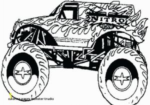 Printable Monster Truck Coloring Pages Coloring Pages Monster Trucks Truck Outline Colorprint