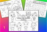 Printable Octonauts Coloring Pages Octonauts Birthday Party Favor Personalized Coloring by