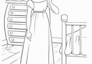 Printable Peter Pan Coloring Pages Wendy In Her House Coloring Page