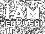 Printable Quote Coloring Pages for Adults Get This Printable Adult Coloring Pages Quotes I Am Enough