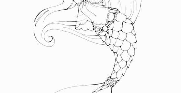 Printable Realistic Mermaid Coloring Pages Pin by Sweettea Blossom On My Home