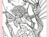 Printable Realistic Mermaid Coloring Pages Pinterest