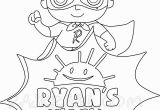 Printable Ryan S World Coloring Pages Ryan S World Coloring Pages