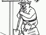 Printable Smokey the Bear Coloring Pages Smokey the Bear Coloring Pages Coloring Home