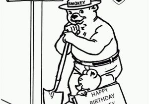 Printable Smokey the Bear Coloring Pages Smokey the Bear Coloring Pages Coloring Home