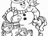 Printable Snowman Coloring Pages Christmas Coloring Pages