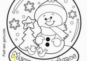 Printable Snowman Coloring Pages Christmas Snow Globe Whit Snowman Coloring Pages Printable