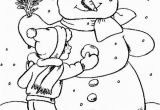 Printable Snowman Coloring Pages Line Snowman Coloring Page Printables