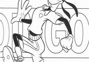 Printable soccer Coloring Pages Goofy Playing Football Coloring Pages Goofy