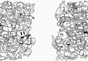 Printable Super Smash Bros Ultimate Coloring Pages Super Smash Brothers Coloring Pages Free Printable