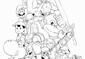 Printable Super Smash Bros Ultimate Coloring Pages Super Smash Brothers Coloring Pages Free Printable