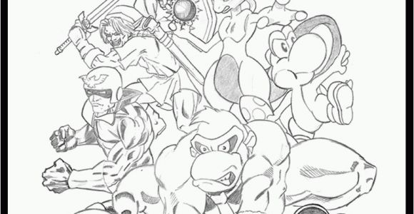 Printable Super Smash Bros Ultimate Coloring Pages Super Smash Brothers Coloring Pages Free Printable