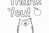 Printable Thank You Coloring Pages Thank whoo Thank You Coloring Page Twisty Noodle