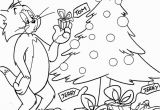 Printable tom and Jerry Christmas Coloring Pages tom and Jerry In Christmas Day A721 Coloring Pages Printable