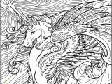 Printable Unicorn Coloring Pages for Adults Detailed Unicorn Coloring Page for Adults
