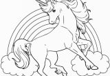Printable Unicorn Rainbow Coloring Pages Best Printable Coloring Sheet Unicorn for Kids Con