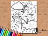 Printable Unicorn Rainbow Coloring Pages Instant Download Coloring Page Farting Rainbow Unicorn