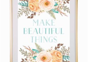 Printable Wall Murals Free Make Beautiful Things Floral Wall Art