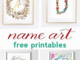 Printable Wall Murals Name Art and Alphabet Printables Free Printable Art