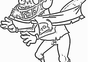 Printable Zombie Coloring Pages Football Zombie Coloring Pages for Kids