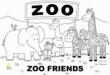 Printable Zoo Animals Coloring Pages Free Zoo Coloring Page with Images