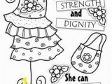 Proverbs 31 Coloring Page Proverbs 31 26 27 Free Coloring Page A T for Mom