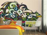 Psychedelic Wall Murals Vibrant Psychedelic Graffiti Wall Mural Walls that Talk