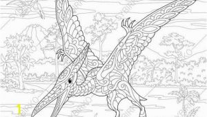 Pterosaur Coloring Pages Pterodactyl Dinosaur Pterosaur Dino Coloring Pages Animal