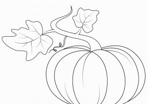 Pumpkin and Leaves Coloring Pages Pumpkin with Leaves Coloring Page