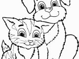 Puppies and Kitties Coloring Pages Epic Dog and Cat Coloring Pages 35 for Your New Dogs Cats