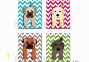 Puppy Dog Wall Murals Chevron Dog Prints Pick Any 4 Dogs Baby Nursery Art Kids Wall Art Children Dog Nursery Decor 4 Prints by Wallfry