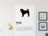 Puppy Dog Wall Murals Pug Wall Art Gift Dog Print Vet Tech Gift Home Fice Wall Decor