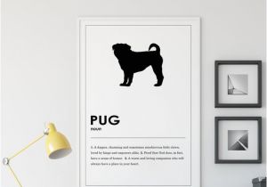 Puppy Dog Wall Murals Pug Wall Art Gift Dog Print Vet Tech Gift Home Fice Wall Decor