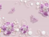 Purple Wall Murals Uk 3d Wallpaper Purple Flower butterfly Wall Mural Hd Wall Paper Home Decor Wallcoverings for Tv Bedroom Wallpaper Rolls Christmas Puter